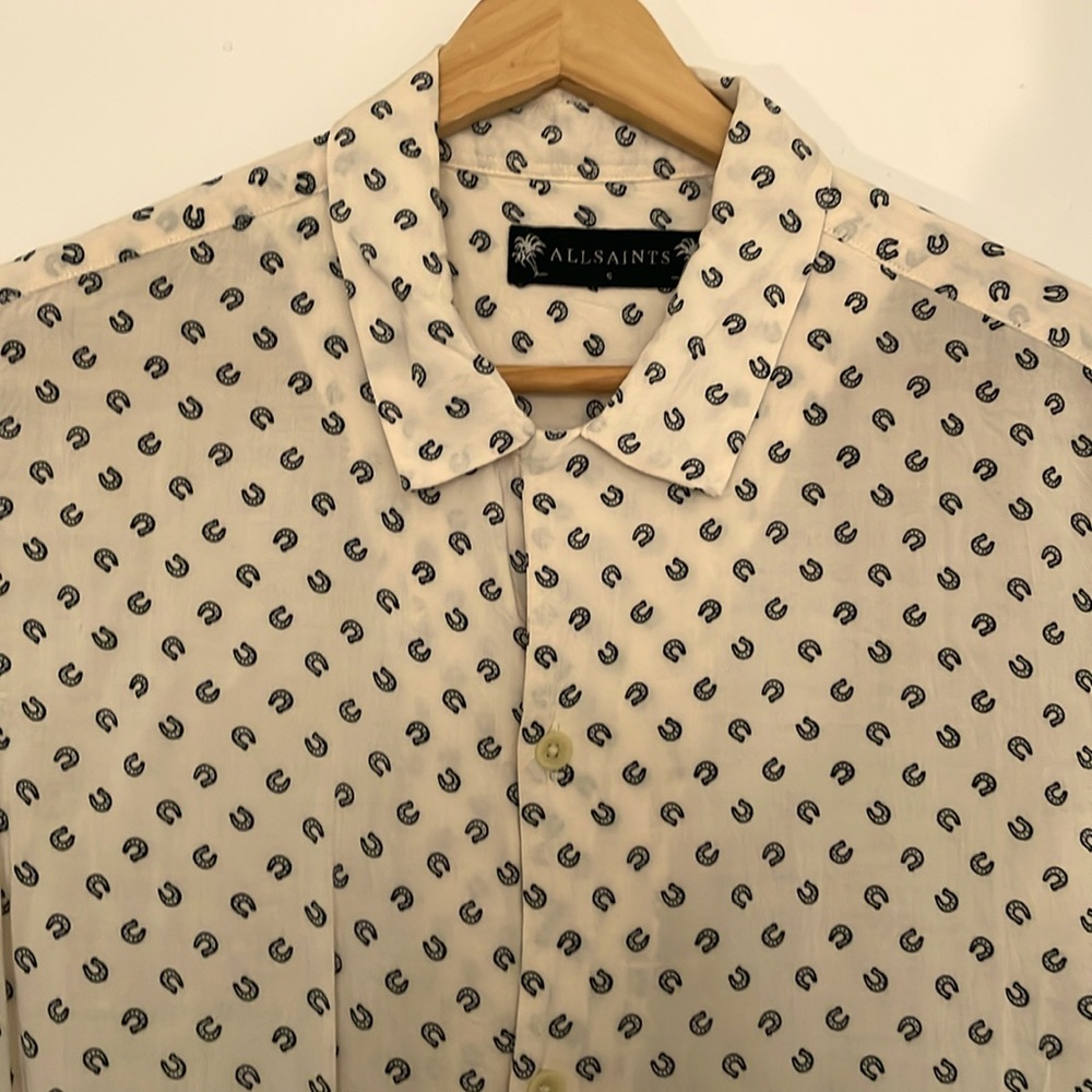 All Saints horseshoe short sleeve shirt
